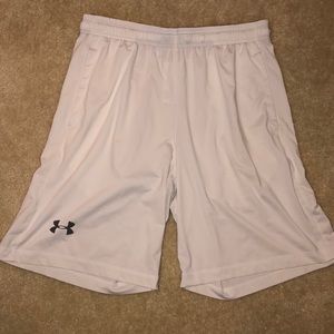White Under Armour Athletic Shorts